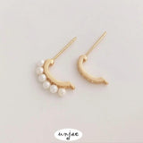 C-shaped 925 Silver Needle Earrings DIY Jewelry Accessories