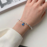 S925 Sterling Silver Beads Stretch Bracelets for Women