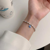 S925 Sterling Silver Beads Stretch Bracelets for Women