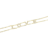 925 Silver Love Letter CZ L O V E Alphabet Bracelet