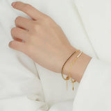 925 Silver Vintage Rainbow Zircon Bracelet for Women