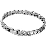 Sterling Silver Horse Whip Bracelet Cuban Ins Hip-hop Retro Ring