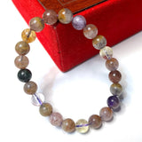Auralite-23 Nature Stone Bracelet 8mm Women's Jewelry