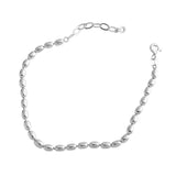 TrustDavis S925 Sterling Silver Bead Beads Charm Bracelet For Women Girls