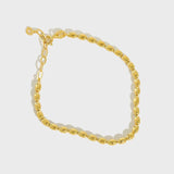 TrustDavis S925 Sterling Silver Bead Beads Charm Bracelet For Women Girls