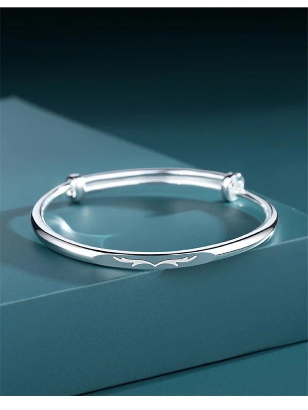 925 Sterling Silver Adjustable Deer Bracelet, Banquet Jewelry