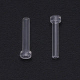 10 Pcs Earring Clutch Anti Allergy Back Plugs Sleeve Tube Ears Safety Pad