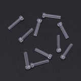 10 Pcs Earring Clutch Anti Allergy Back Plugs Sleeve Tube Ears Safety Pad