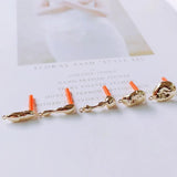 4pcs DIY Jewelry Component Eardrop Pendant Charms Stud Earrings Accessories