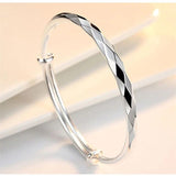 Silver999 Sterling Silver Women's Open Mouth Bracelet