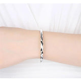 Silver999 Sterling Silver Women's Open Mouth Bracelet