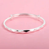 Silver999 Sterling Silver Women's Open Mouth Bracelet