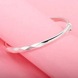 Silver999 Sterling Silver Women's Open Mouth Bracelet