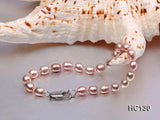 Purple Rice Freshwater Pearl Bracelet 925 Silver Clasp