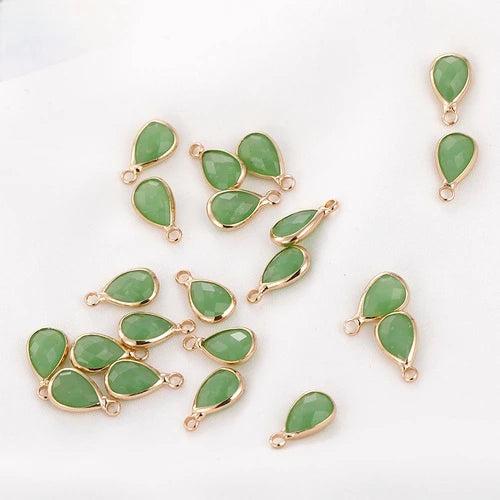 Natural Stone-Colored System Bag Small Water Drop DIY Jewelry-Making Material