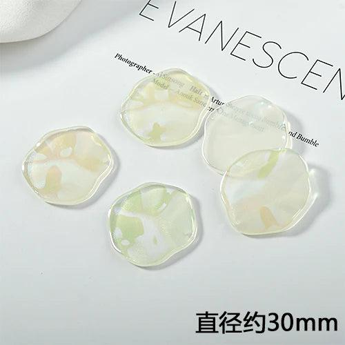 Glorious Wave Resin Earrings Pendant DIY Accessories 4pcs