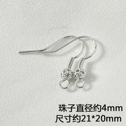 Copper Plated Flower Hook Earrings DIY Jewelry Material