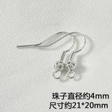 Copper Plated Flower Hook Earrings DIY Jewelry Material