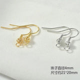 Copper Plated Flower Hook Earrings DIY Jewelry Material