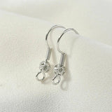 Copper Plated Flower Hook Earrings DIY Jewelry Material