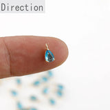 Color-preserving Copper-Plated 14K Mini Drop Zircon Pendant Bracelet