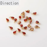 Color-preserving Copper-Plated 14K Mini Drop Zircon Pendant Bracelet
