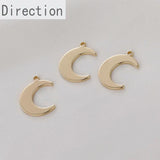 Copper Plated 14k Moon Pendant Jewelry Material