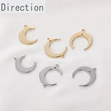 Copper Plated 14k Moon Pendant Jewelry Material