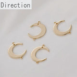Copper Plated 14k Moon Pendant Jewelry Material