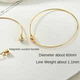 14k Gold-Plated Magnetic Buckle Bracelet DIY Material