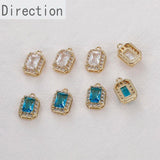 14k Geometric Diamonds Light Compact Pendant DIY Jewelry Accessory