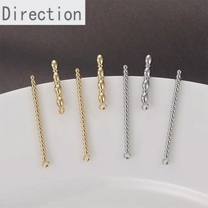 14k Filled Peas and Rice Chain with Pearl Earrings DIY Material