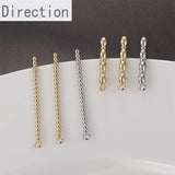 14k Filled Peas and Rice Chain with Pearl Earrings DIY Material