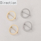 14k Hollow Round Ring Brooch Pin for DIY Hand-made Jewelry