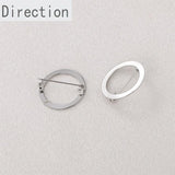 14k Hollow Round Ring Brooch Pin for DIY Hand-made Jewelry