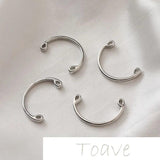14K Gold-Covered Pearl Ring DIY Hand-Made Beaded Accessory 4PCS