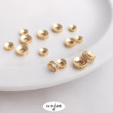 14K Gold-Coated Zircon Bead Isolation Bead DIY Jewelry