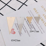 Alloy Plated Triangle Pendant DIY Jewelry Accessories