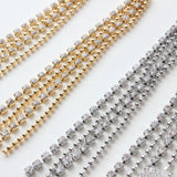 18k Bag Tassel Rhinestone Ball Chain Pendant DIY Earring Material Accessories