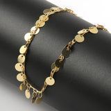 1M Stainless Steel Chain Round Pearl Beads DIY Jewelry Making