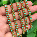 1m Stainless Steel Dripping Oil Buckle Chains for DIY Jewelry Making