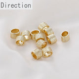 14k Retro Oval Beaded Diy Jewelry Material