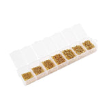 Mixed Crimp End Beads Round Stopper Spacer Beads For DIY Jewelry Making Kit