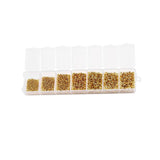Mixed Crimp End Beads Round Stopper Spacer Beads For DIY Jewelry Making Kit
