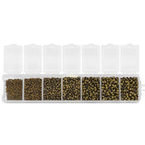 Mixed Crimp End Beads Round Stopper Spacer Beads For DIY Jewelry Making Kit
