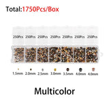 Mixed Crimp End Beads Round Stopper Spacer Beads For DIY Jewelry Making Kit