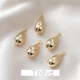 Gold-coated Drop Pendant DIY Earrings Necklace Material