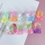 Japanese Blooming Bear Acrylic Pendant Earrings