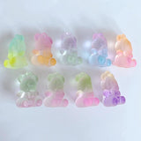 Japanese Blooming Bear Acrylic Pendant Earrings