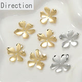 14k Retention Small Flower Petal Copper Bracelet Necklace Pendant Material